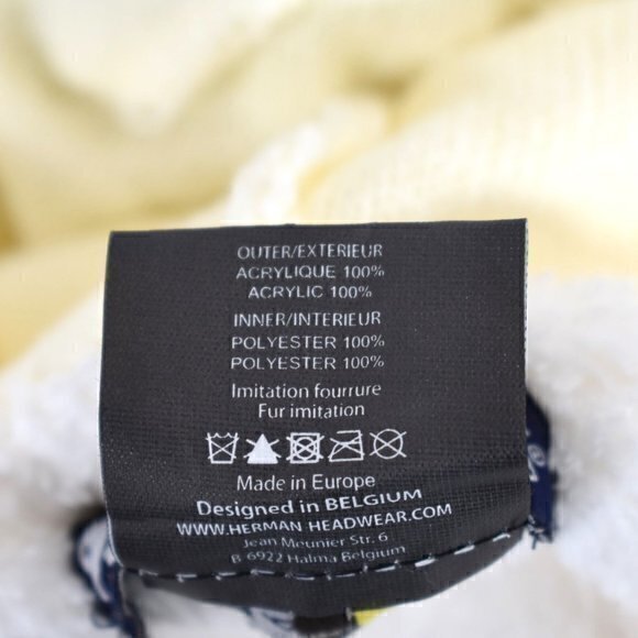 Herman Headwear be protected by a Legend Cream Color with AOP Owls EUC No stains - Picture 7 of 7